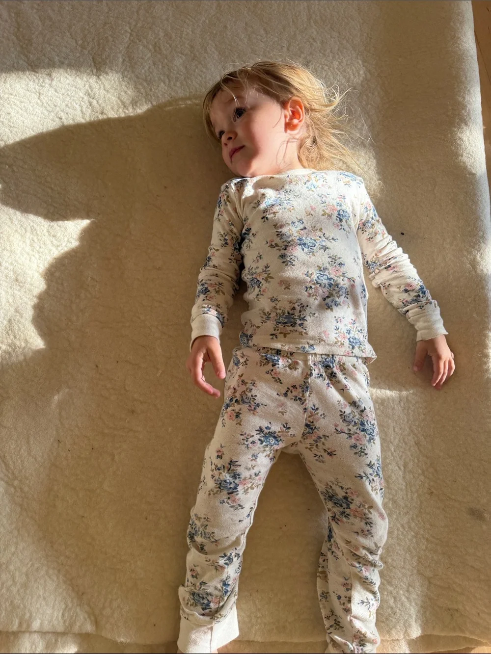 Full size organic felt bed or play mat